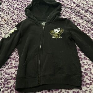 Metal mulisha women’s zip up hoodie small